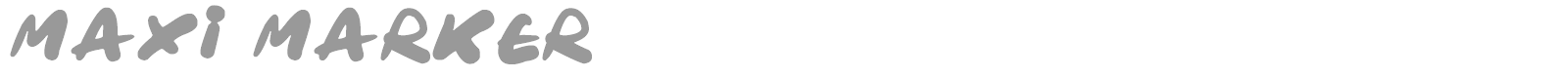 Maxi Marker font preview